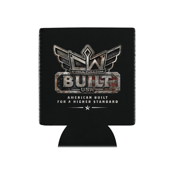 CW Built Can Cooler — White 12oz can cooler
