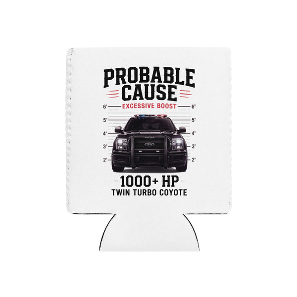 Probable Cause - MugShot Can Cooler — White 12oz can cooler
