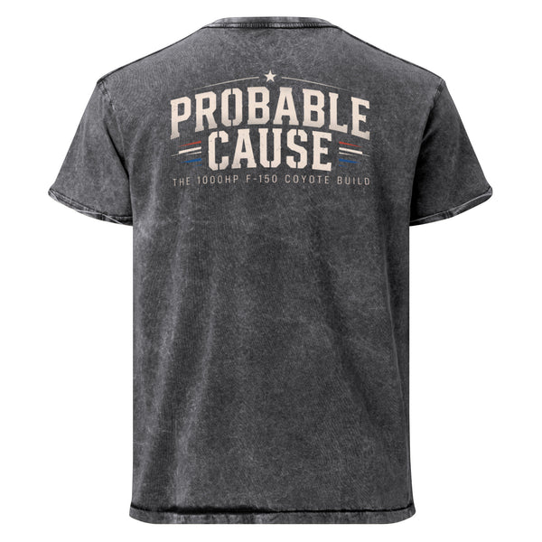 Probable Cause Denim Tee — Black denim t-shirt